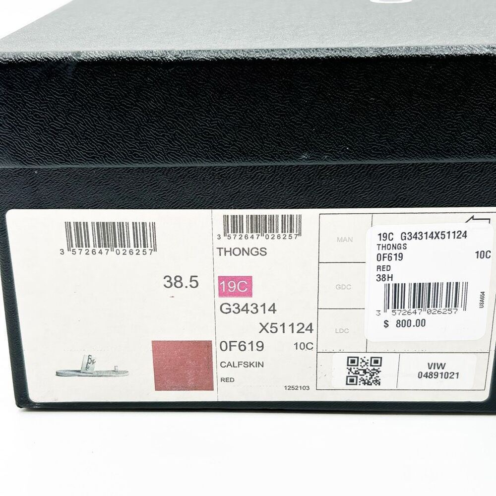 Chanel CC Logo Sandals Chain Leather Flats Size Eu 38.5, US 7.5-8 - Picture 14 of 14